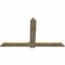 Ekena Millwork Eugene Rough Sawn Timber Gable Bracket, Douglas Fir, 72"W x 42"H x 2"D x 6"F, 14/12 Pitch GBW072X42X0206EUG00RDF - alternate 2